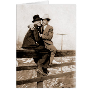 Det är dags! Låt oss av stängslet! Hälsningskort