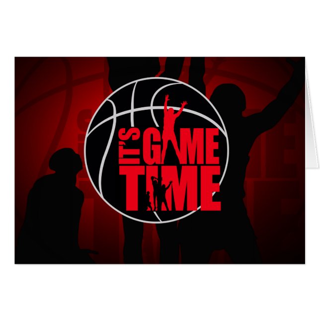 Det är dags - Red Hälsningskort (Framsidan Horizontal)