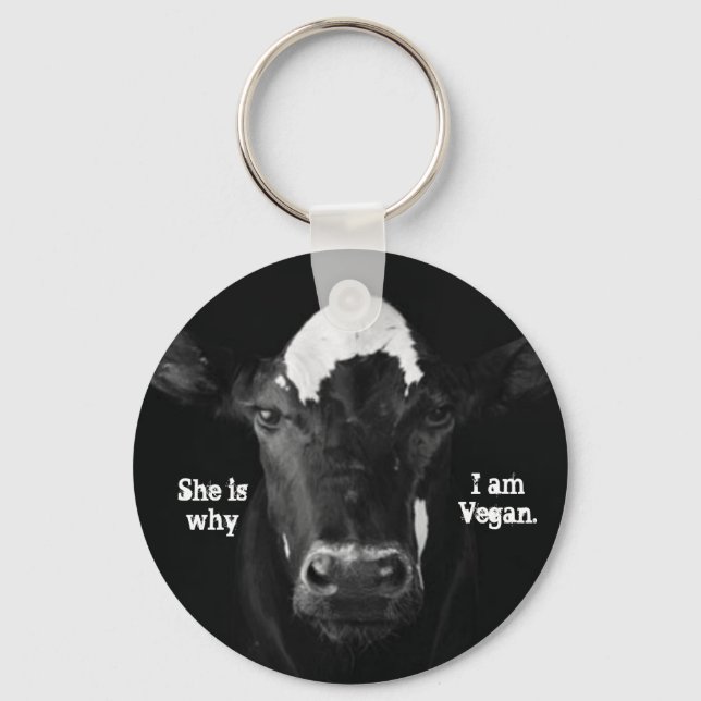 Det är därför jag är Vegan Nyckelring (Framsida)