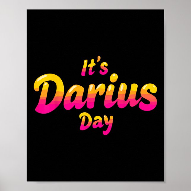 Det är Darius Day Funny Meme - Celebrate Kärlek3 Poster (Framsidan)