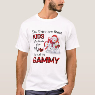Det är de här barnen som kallar mig Gammy Snögu T Shirt