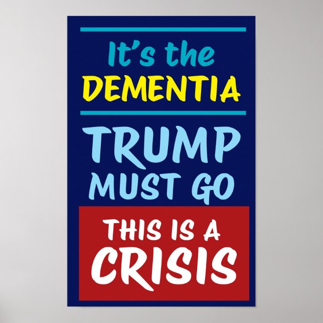 DET ÄR DEMENS | AV | Protest Poster (Framsidan)