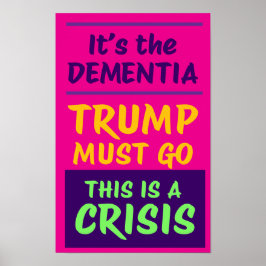 DET ÄR DEMENS | Rosa | Protest Poster