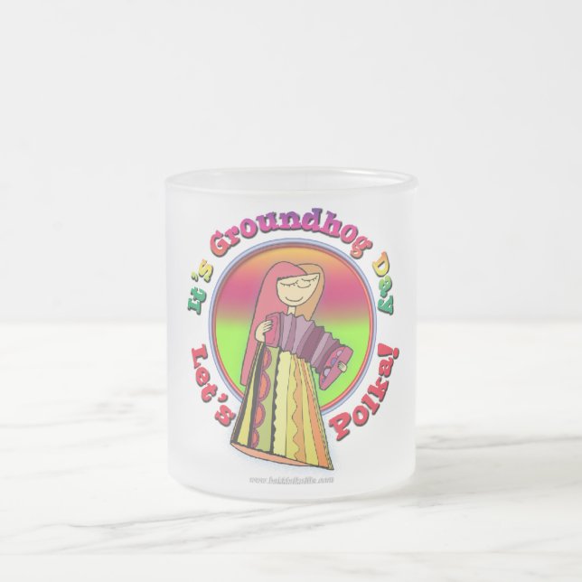 Det är den Groundhog dagen! Frostad Glasmugg (Center)