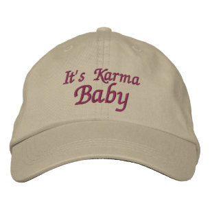 Det är den gulliga Karmababyen Broderad Keps