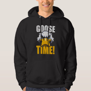 Det Är Den Ilska Gåsen Tid Fågel Djur Gås Hoodie