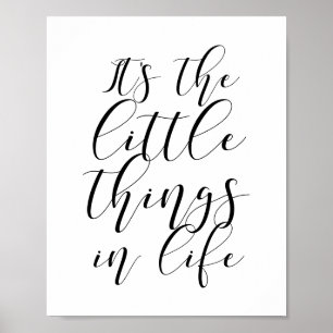 Det är den lilla saken i livet poster