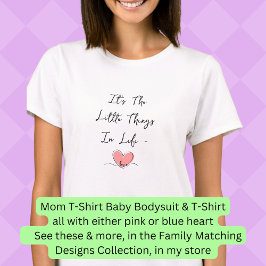 Det är den lilla Saken i livets Rosa-hjärtematchni T Shirt