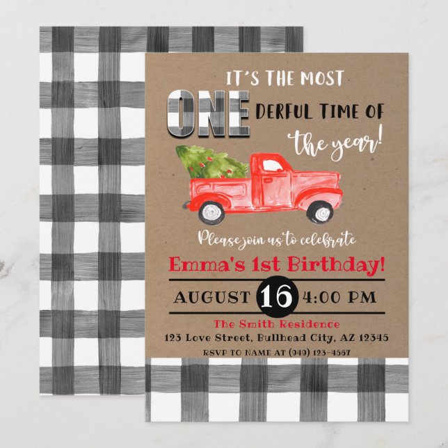 Det är den mest enastående tiden på år 1:a födelse inbjudningar (Fram/baksida)