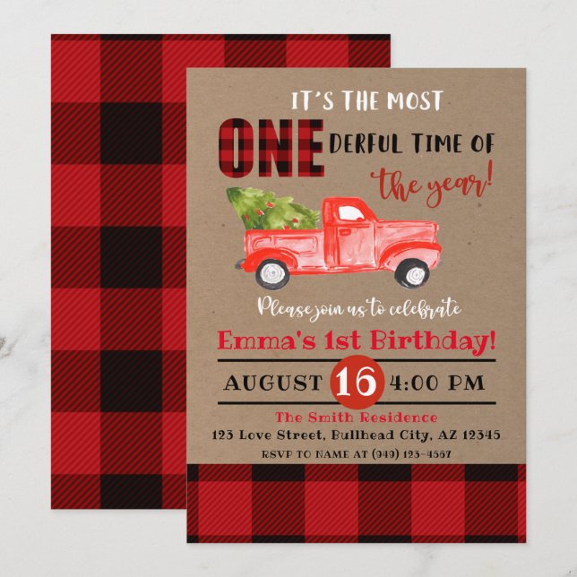 Det är den mest enastående tiden på år 1:a födelse inbjudningar (Fram/baksida)