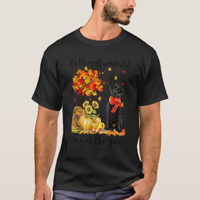 Det är den mest underbara hösttids labradobb t shirt (Framsida)