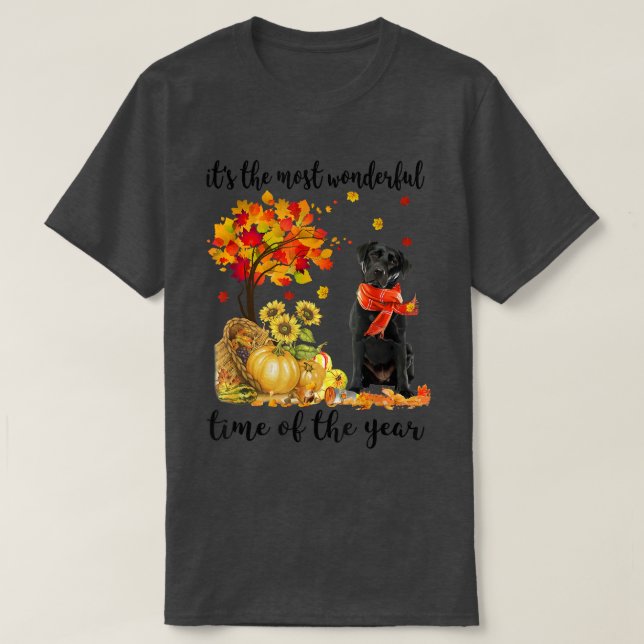 Det är den mest underbara hösttids labradobb t shirt (Design framsida)