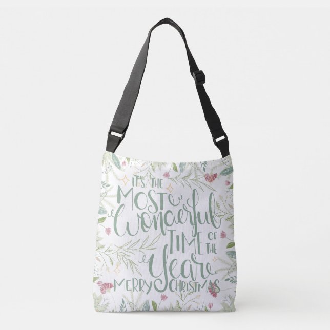 Det är den mest underbara julhelgen axelväska (Framsida)