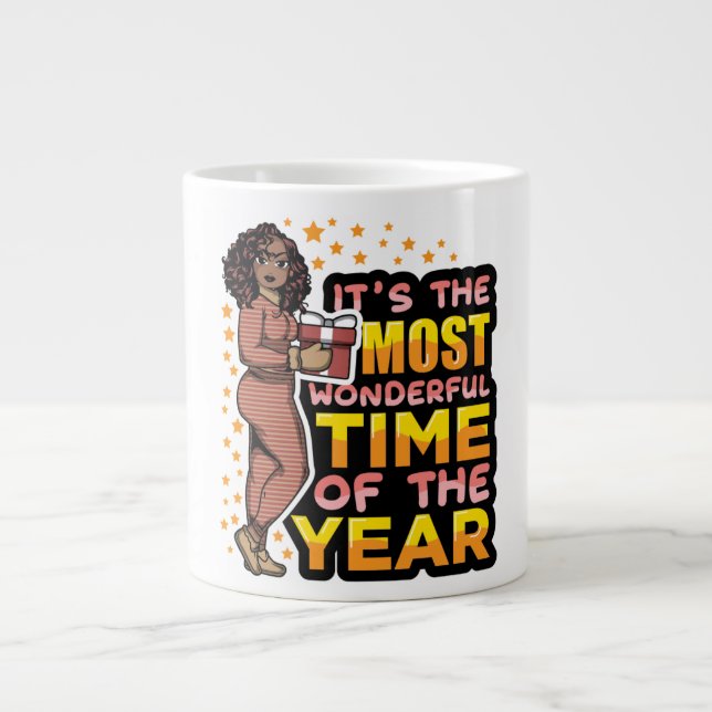 Det är den mest underbara jultiden jumbo mugg (Framsidan)