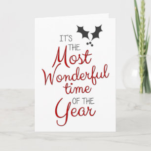 Det är den mest underbara jultiden kort