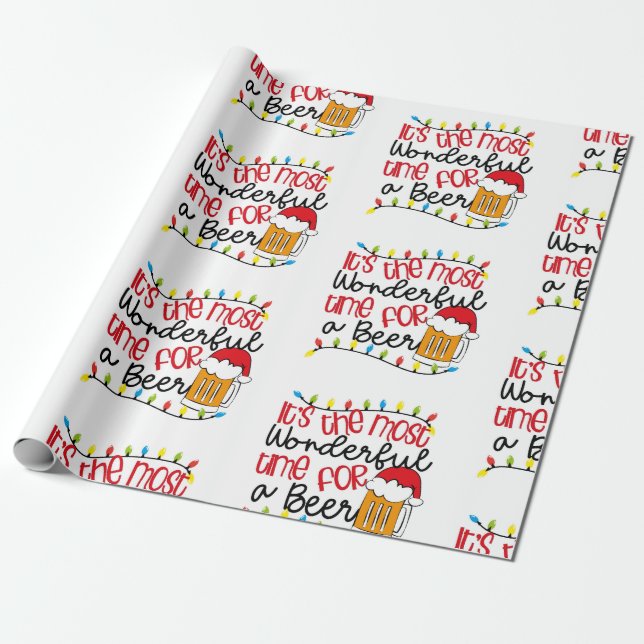 Det är den mest underbara tiden för ett ÖL Presentpapper (Utrullad)