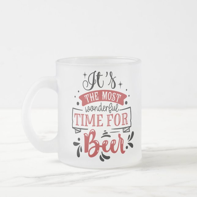 Det är den mest underbara tiden för öl frostad glasmugg (Vänster)