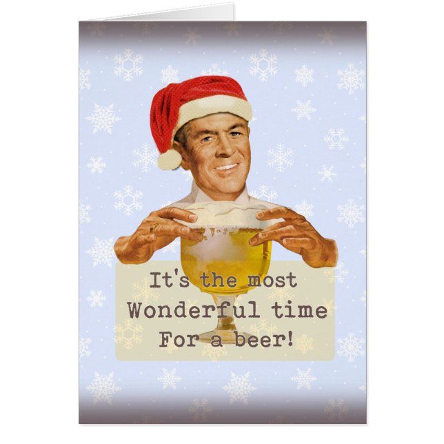 Det är den mest underbara tiden... Julkort Hälsningskort (Framsidan)