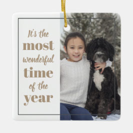 Det är den mest underbara tiden på året. julgransprydnad keramik