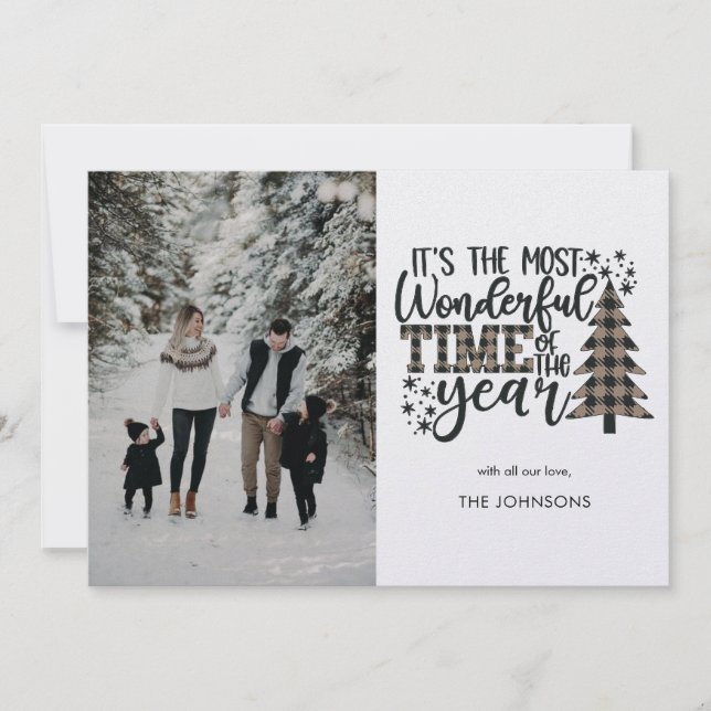 Det är den mest underbara tiden på året. julkort (Framsida)