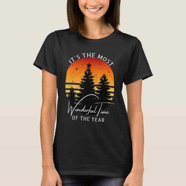 Det är den mest underbara tiden på året. t shirt (Framsida)