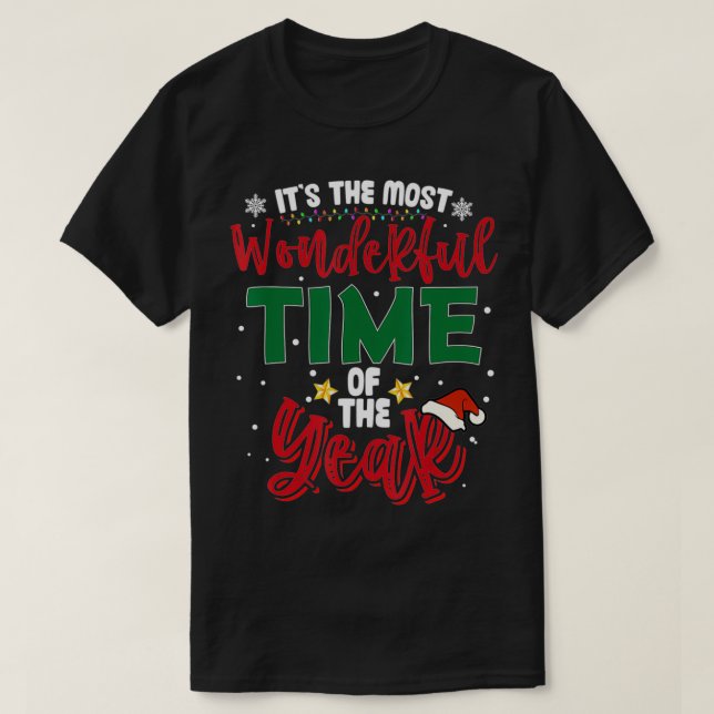Det är den mest underbara tidpunkten för årets fin t shirt (Design framsida)