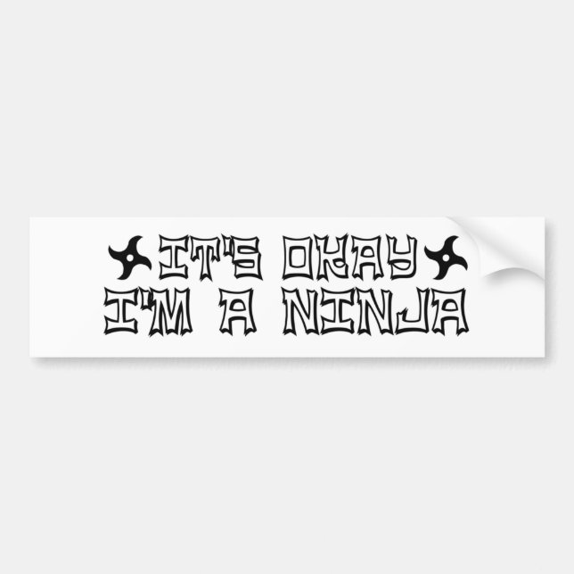 Det är den oka I-förmiddagen per Ninja Bildekal (Framsidan)