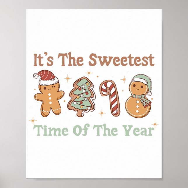 Det är den sötaste tiden på året Cute Funny Julaft Poster (Framsidan)