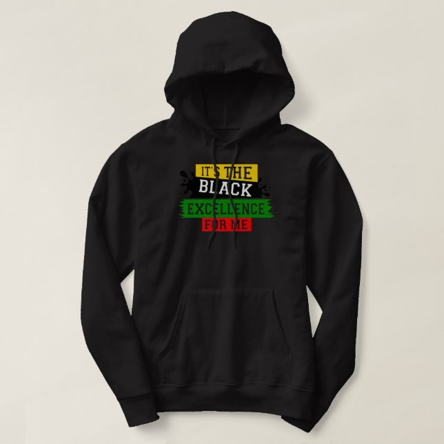 Det är den svarta spetsen för min svarta historia  hoodie (Design framsida)