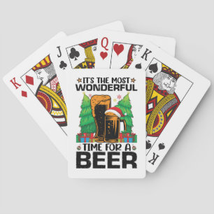Det är den underbaraste tiden för en jul-tomte-öl casinokort