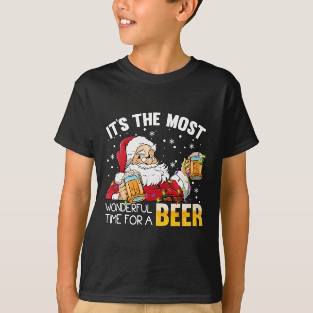 Det är den underbaraste tiden för en julöl S T Shirt (Framsida)
