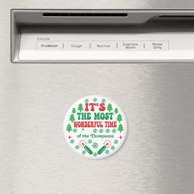 Det är den underbaraste tiden för personlig julfir magnet (In Situ (Dishwasher))