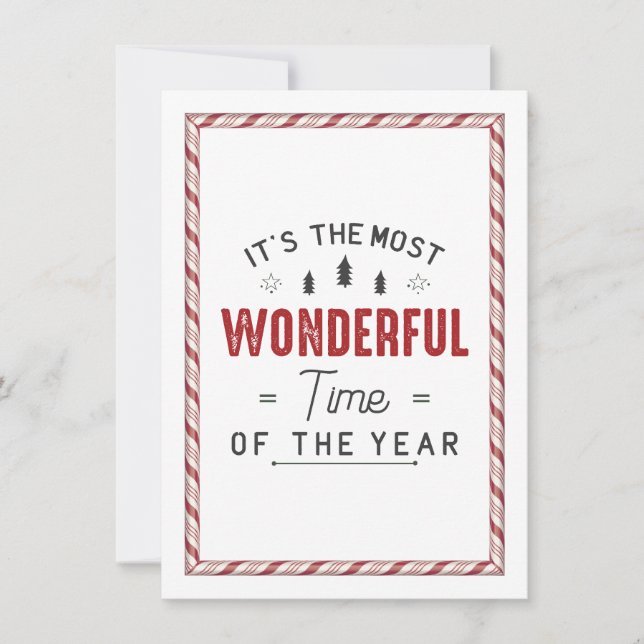 Det är den underbaraste tiden inbjudningar (Framsida)