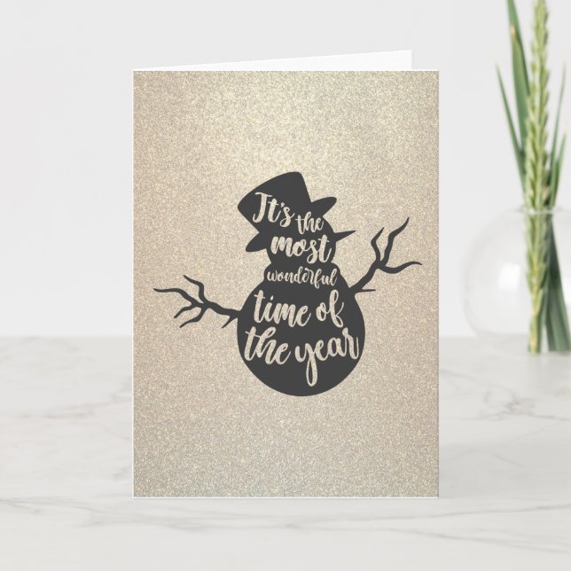 Det är den underbaraste tiden på året helgkort (Framsida)