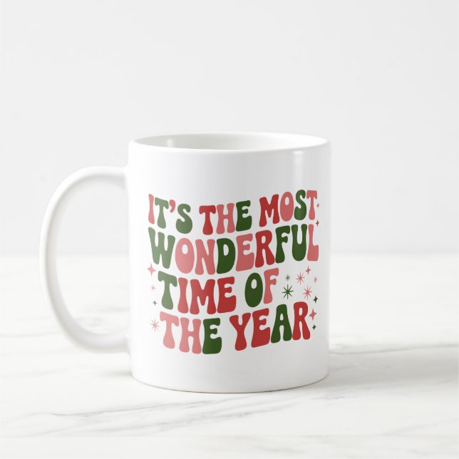 Det Är Den Underbaraste Tiden På Året Jul  Kaffemugg (Vänster)