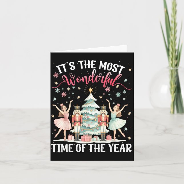 Det Är Den Underbaraste Tiden På Året Nötknäppare Kort (Framsida)