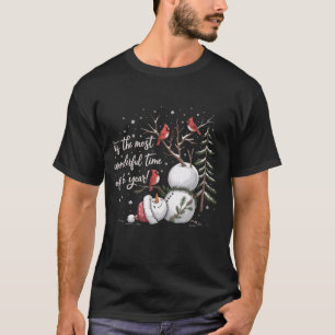 Det är den underbaraste tiden på året Snömannen T Shirt