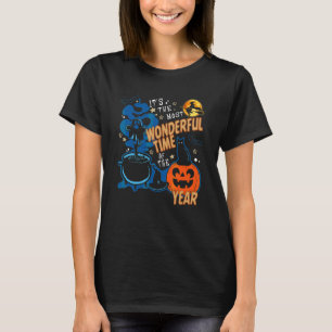 Det Är Den Underbaraste Tiden På Året Svart Katt T Shirt