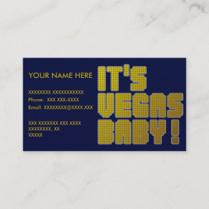 Det är den Vegas babyen! Visitkort
