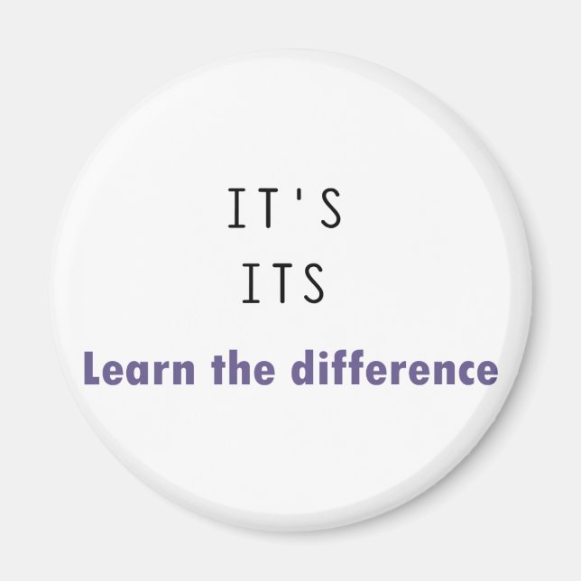 Det är dess Grammar Magnet (Framsidan)