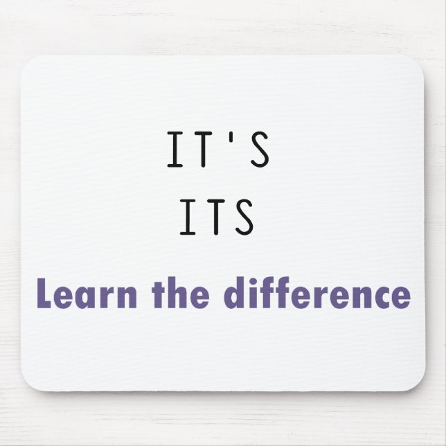 Det är dess grammatik musmatta (Framsidan)