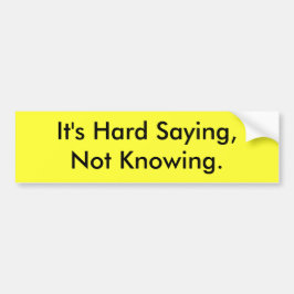 Det är det hårda ordstävet som inte vet bildekalet bildekal