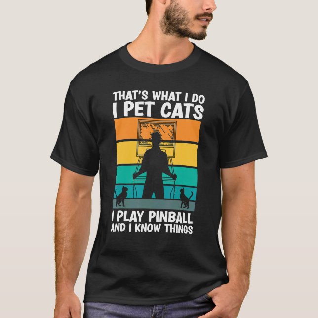 Det är det jag gör.. Jag äter katter jag spelar Pi T Shirt (Framsida)