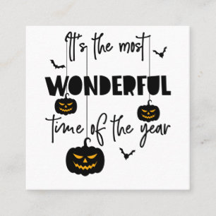 Det är det mest underbara året Halloween. Fyrkantigt Visitkort