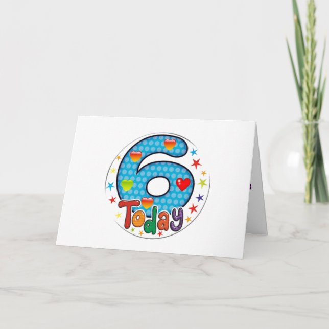 DET ÄR DIN ***6E BIRTHDAY*** HAR ROLIGT KORT (Framsida)
