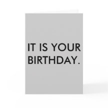 DET ÄR DIN BIRTHDAY. Kort