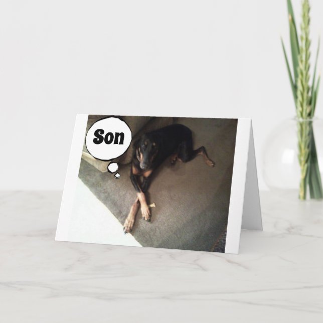 DET ÄR DIN BIRTHDAY **SON** RELAX OCH ENJY KORT (Framsida)