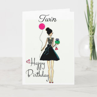 **DET ÄR DIN BIRTHDAY!!!!* **TWIN** KORT