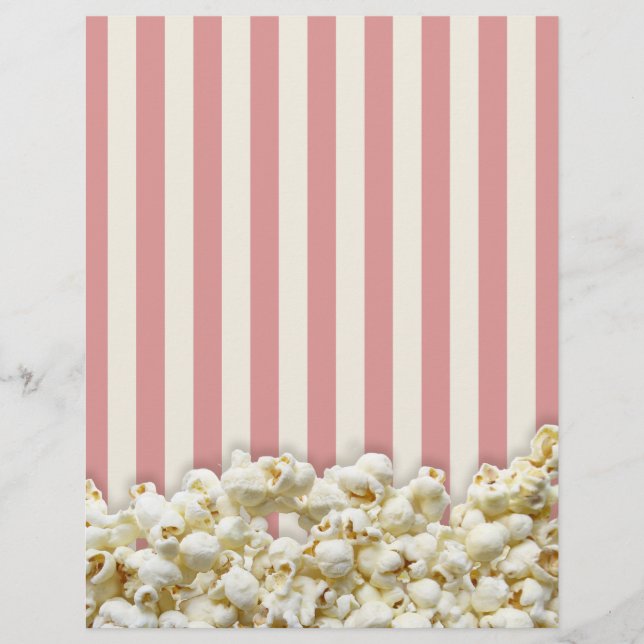 Det är din Party Stationary Popcorn Stil Reklamblad (Framsidan)