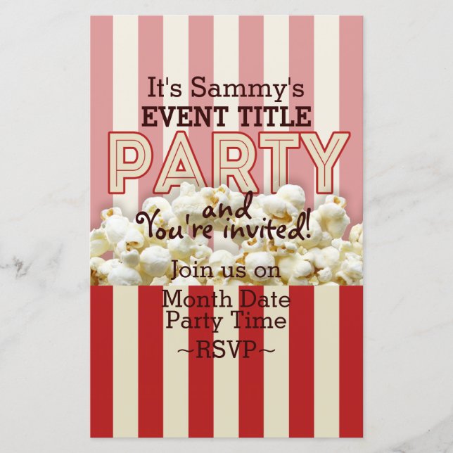 Det är din Personlig Party-försörjning. (Framsida)